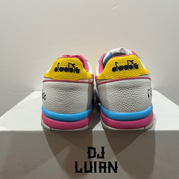 Diadora x DJ Luian, Maverick, Blue, White, Yellow & Pink - Picture 5 of 15